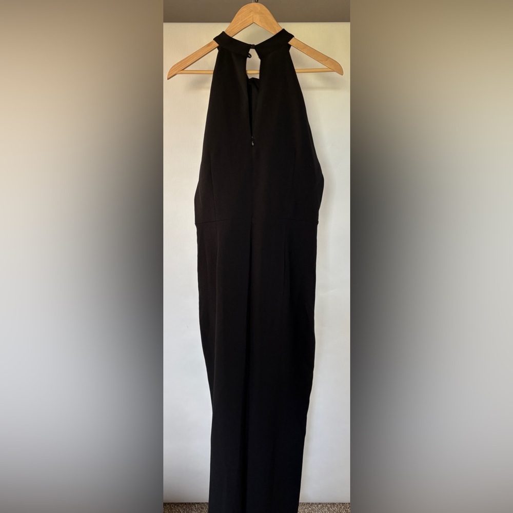 NEW w/o Tags Julia Jordan Black Halter Neck Wide Leg Jumpsuit Size 10 - Picture 5 of 12